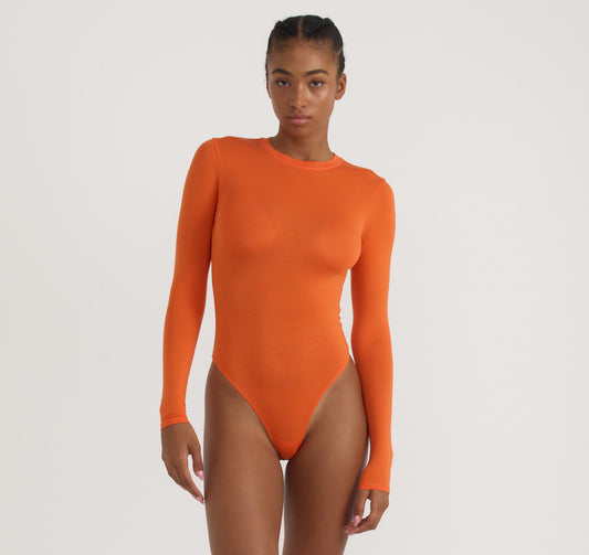 Soft Touch Veil Open Back Bodysuit