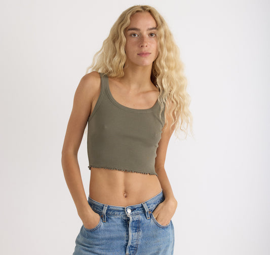 Core Rib Crop Tank Top