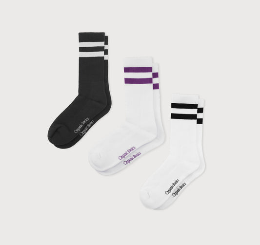 Core Stripe Crew Socks 6-pack